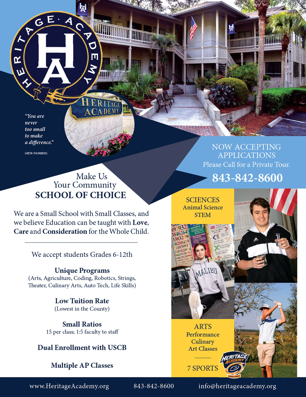 Heritage Academy Flyer